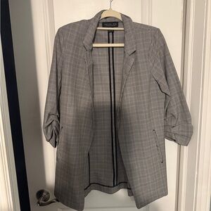 Rachel Zoe Gray Plaid Women's Blazer